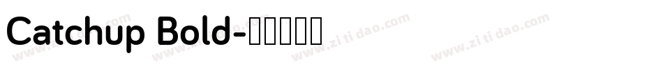 Catchup Bold字体转换
